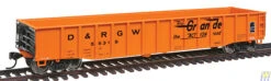 Walthers 932-40268 HO D&RGW Orange 53' Thrall Gondola # 56318