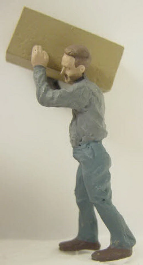 Arttista 1324 O Worker Carrying Large Box Pewter Figure 1 Arttista 1324 O Worker Carrying Large Box Pewter Figure