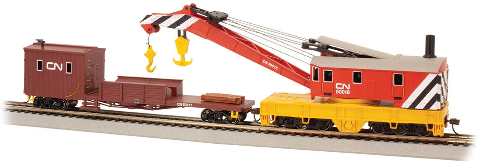 Bachmann 16104 HO Canadian National 250-Ton Steam Crane And Boom Tender 1 Bachmann 16104 HO Canadian National 250-Ton Steam Crane And Boom Tender
