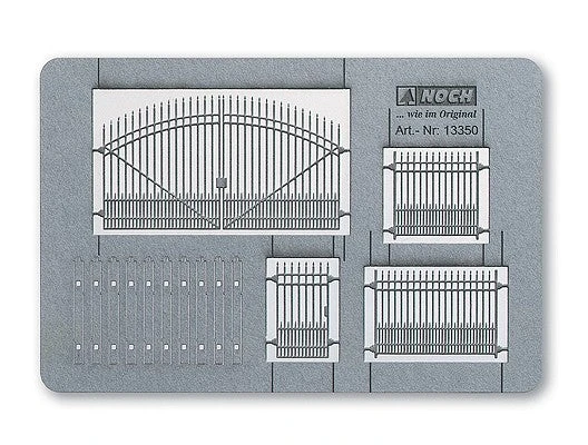Noch 13350 "Berlin" Fence W/Door 1 Noch 13350 "Berlin" Fence W/Door