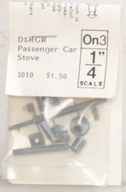 Grandt Line 3010 O Rio Grande Passenger Car Stove/Stack