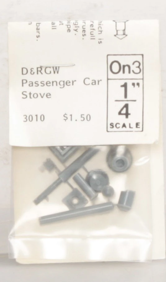 Grandt Line 3010 O Rio Grande Passenger Car Stove/Stack 3 Grandt Line 3010 O Rio Grande Passenger Car Stove/Stack - Image 3