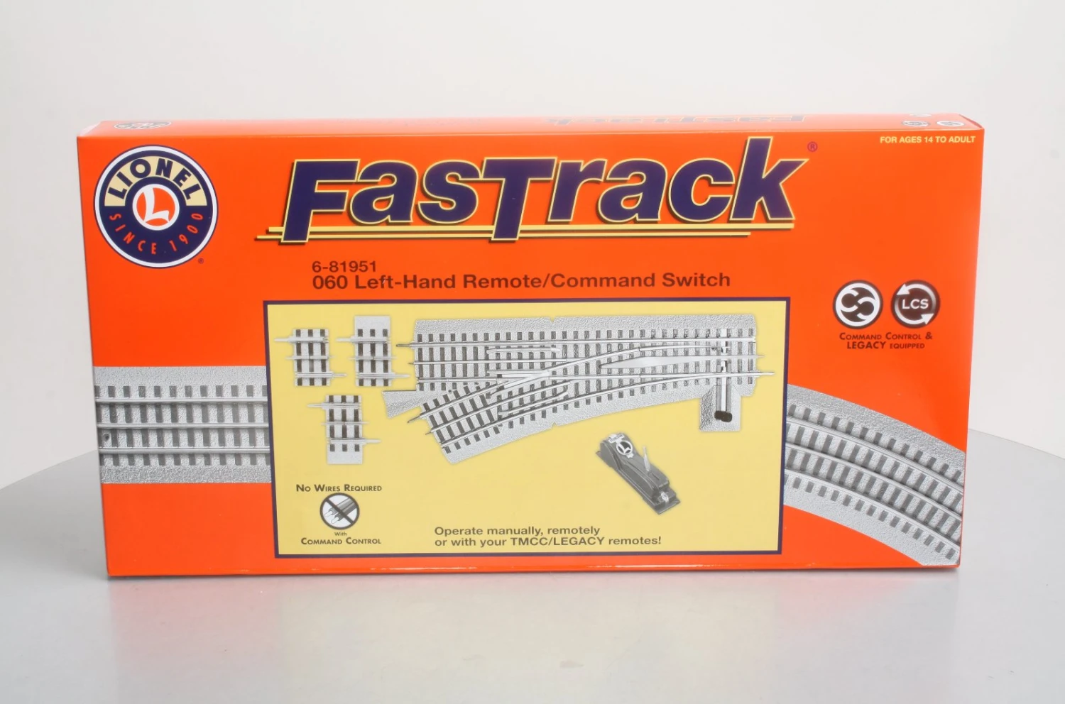 Lionel 6-81951 O O60 FastRack Remote Left Hand Switch Turnout 1 Lionel 6-81951 O O60 FastRack Remote Left Hand Switch Turnout