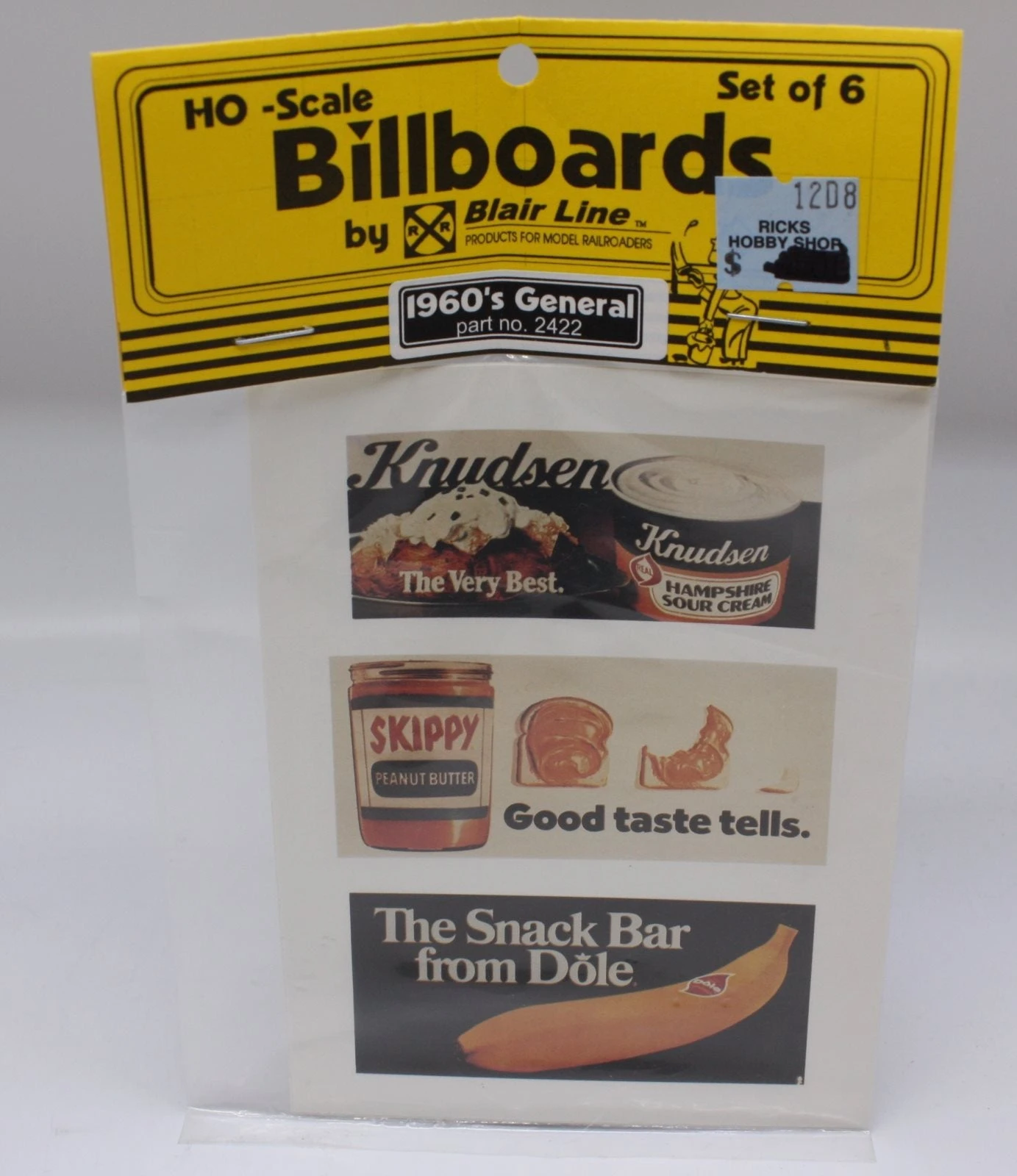 Blair Line 2422 HO Billboards 1960's General Goods 1 Blair Line 2422 HO Billboards 1960's General Goods