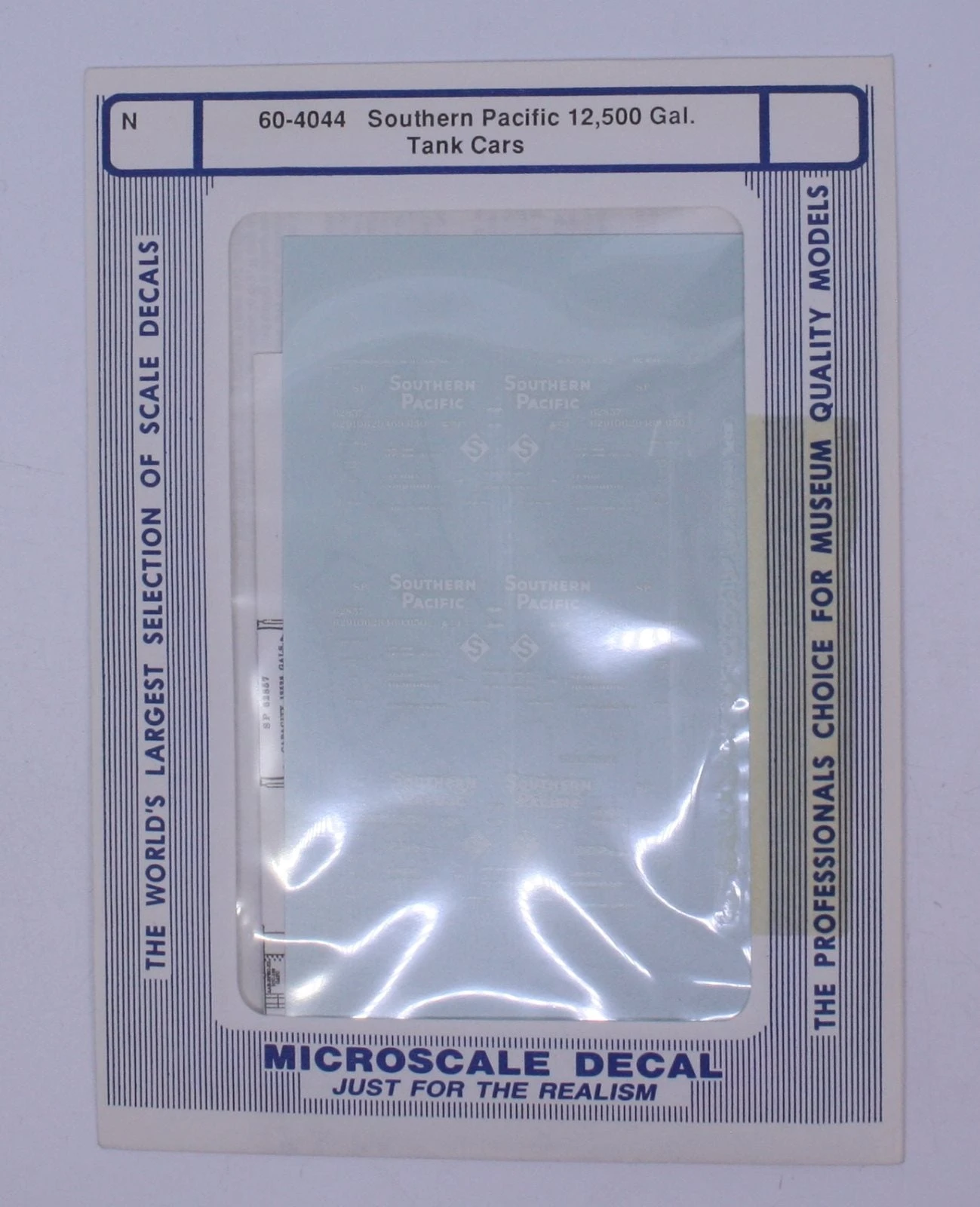 Microscale 60-4044 N Southern Pacific 12,500 Gallon Tank Cars Decal Sheet 1 Microscale 60-4044 N Southern Pacific 12,500 Gallon Tank Cars Decal Sheet