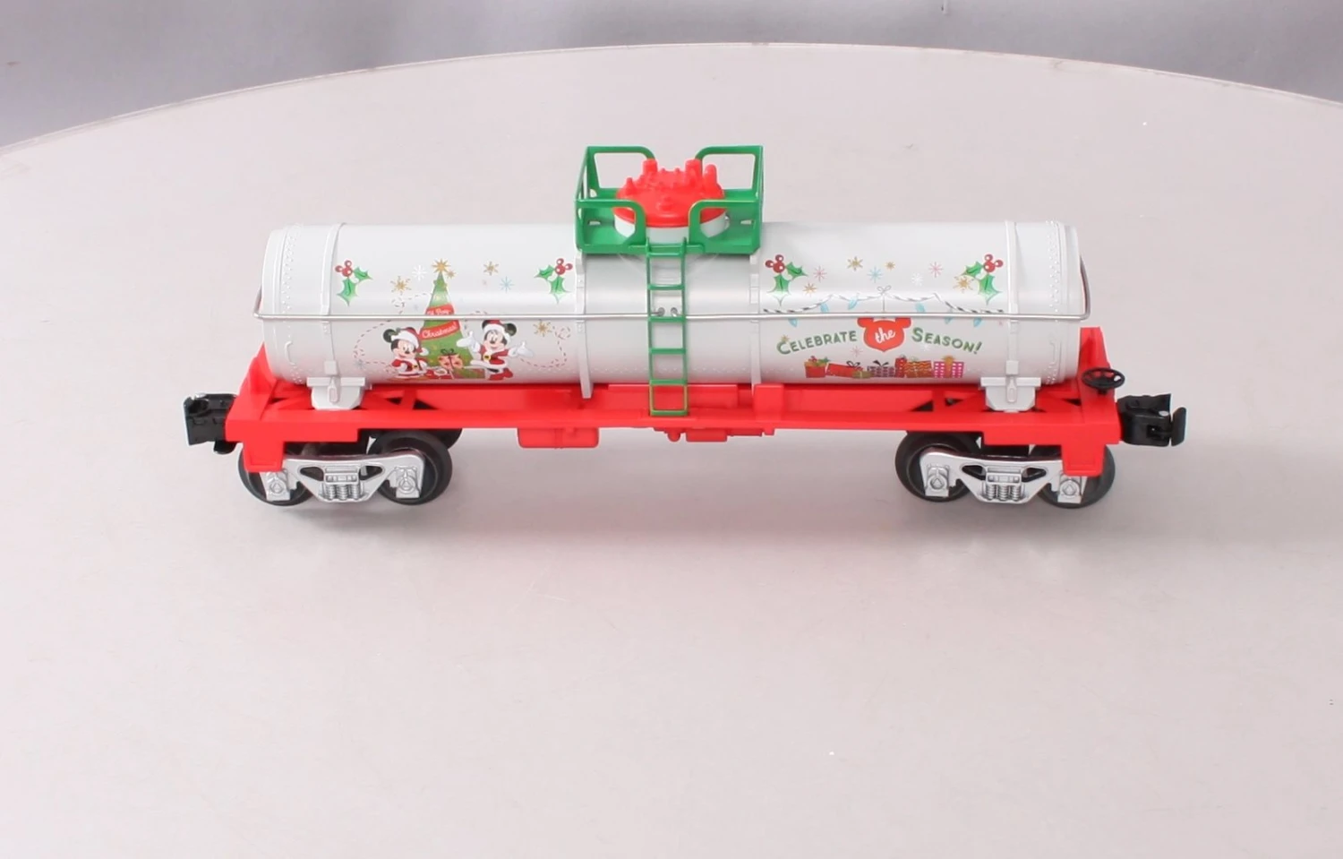 Lionel 2028360 O Mickey & Friends Christmas Tank Car 2 Lionel 2028360 O Mickey & Friends Christmas Tank Car - Image 2