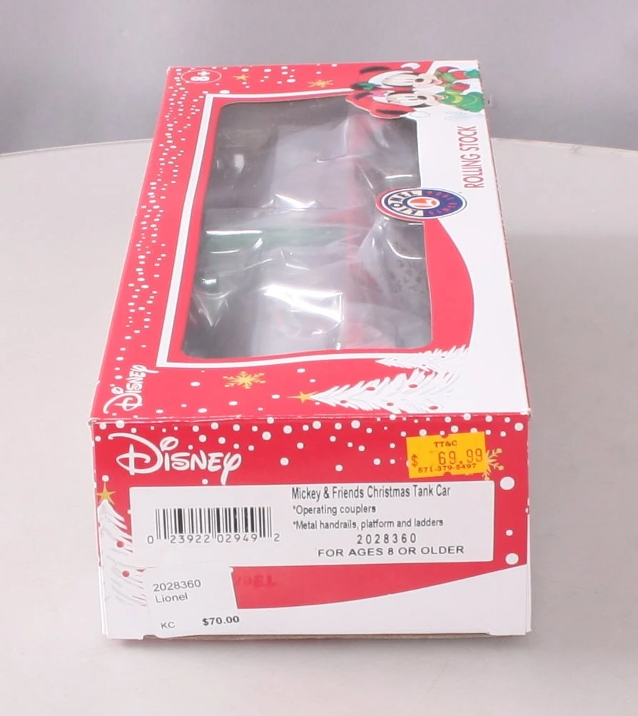 Lionel 2028360 O Mickey & Friends Christmas Tank Car 11 Lionel 2028360 O Mickey & Friends Christmas Tank Car - Image 11