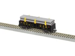 American Flyer 2119201 S CSX Gondola With Pipe Load #720195
