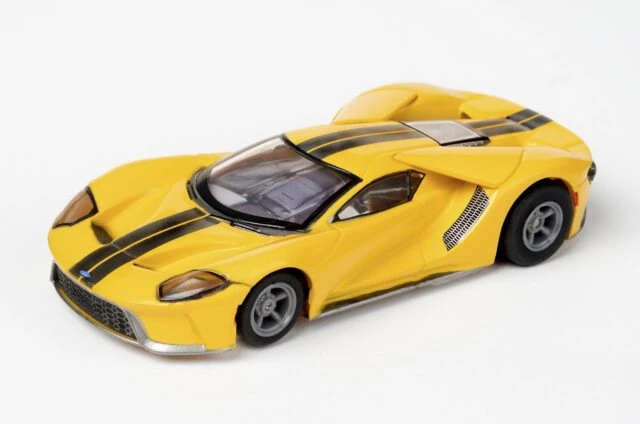 AFX 22029 HO Mega G+ Ford GT Triple Yellow Slot Car 1 AFX 22029 HO Mega G+ Ford GT Triple Yellow Slot Car