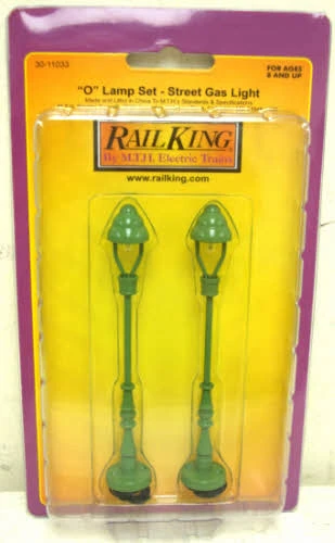 MTH 30-11033 O Green Street Gas Light Lamp Set (Pack Of 2) 1 MTH 30-11033 O Green Street Gas Light Lamp Set (Pack Of 2)