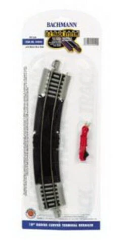 Bachmann 44502 HO 18" Nickel Silver Curved Terminal Rerailer E-Z Track