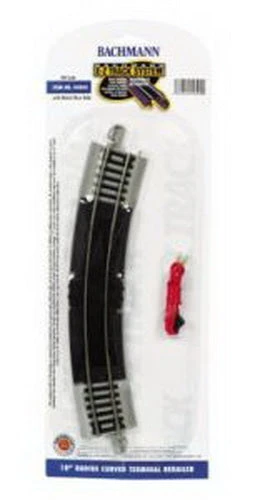 Bachmann 44502 HO 18" Nickel Silver Curved Terminal Rerailer E-Z Track 1 Bachmann 44502 HO 18" Nickel Silver Curved Terminal Rerailer E-Z Track