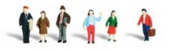 Woodland Scenics A2149 N General Public People Figures (Set Of 6)