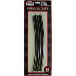 Atlas 2026 N Code 55 Nickel Silver 20" Radius Full Curved Track (Pack Of 6)