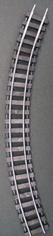 Gargraves 42-711-SW OO 2 Rail Tinplate 42" Curve Wood Tie Sectional Track