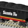 American Flyer 6-48637 S Scale Santa Fe Midnight Chief 2-Bay Hopper