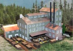The N Scale Architect 10004 N Long Valley Lumber Mill Kit