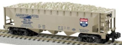 American Flyer 6-48662 S Scale American Flyer Scenery Gravel 3-Bay Hopper #22