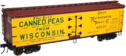 Atlas 3002524 O Scale 2-Rail Wisconsin Canners Assoc 40' Wood Reefer