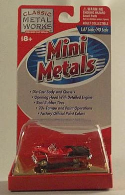 Classic Metal Works 30106 HO Mini Metals Red/Black 55 Chevy Bel Air Convertible 1 Classic Metal Works 30106 HO Mini Metals Red/Black 55 Chevy Bel Air Convertible