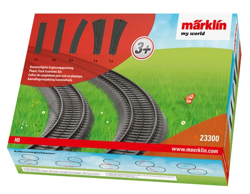 Marklin 23300 HO My World Plastic Track Extension Set 1 Marklin 23300 HO My World Plastic Track Extension Set