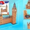 CUBIC FUN 87 Big Ben 116 Piece 3D Foam Puzzle