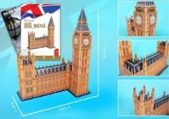 CUBIC FUN 87 Big Ben 116 Piece 3D Foam Puzzle