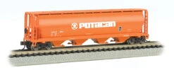 Bachmann 19157 N Potacan 4 Bay Cylindrical Grain Hopper