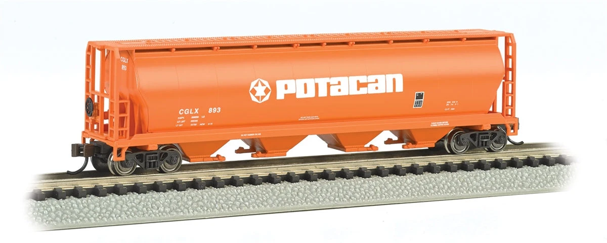 Bachmann 19157 N Potacan 4 Bay Cylindrical Grain Hopper 1 Bachmann 19157 N Potacan 4 Bay Cylindrical Grain Hopper