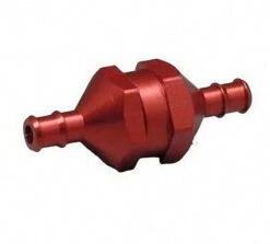 Dubro 2307 In-Line Fuel Filter, Red Air/Car