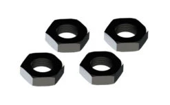 ARRMA AR310449 17mm Black Aluminium Wheel Nut (Pack Of 4)
