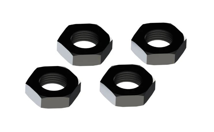ARRMA AR310449 17mm Black Aluminium Wheel Nut (Pack Of 4) 1 ARRMA AR310449 17mm Black Aluminium Wheel Nut (Pack Of 4)