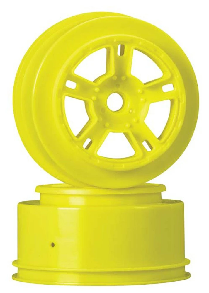 Duratrax DTXC3827 Short Course Wheel Yellow SC10 Front (2) 1 Duratrax DTXC3827 Short Course Wheel Yellow SC10 Front (2)