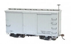 Bachmann 26553 On30 Spectrum 18' Freight Boxcar W/Murphy Roof Gray Data Only