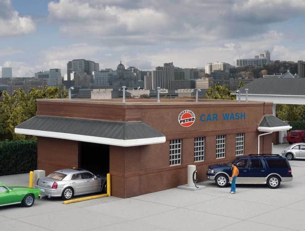 Walthers 933-3539 HO Gas Station Car Wash Building Kit 1 Walthers 933-3539 HO Gas Station Car Wash Building Kit