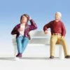Walthers 949-6059 HO Seated People Set #3 Figures (Pack Of 6)