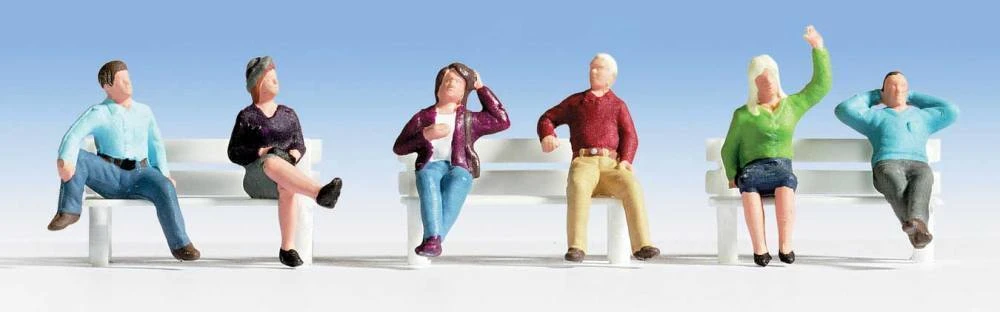 Walthers 949-6059 HO Seated People Set #3 Figures (Pack Of 6) 1 Walthers 949-6059 HO Seated People Set #3 Figures (Pack Of 6)