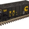 Atlas 3007109 O Chessie System (WM)++ 55 Ton Fish Belly Hopper 3-Rail
