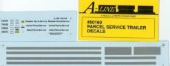 Proto Power 50160 HO 28' Parcel Service Trailer Decals