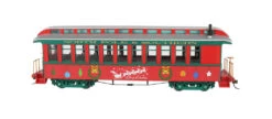 Bachmann 26206 On30 Christmas Coach/Observation Car Wih Lighted Interior