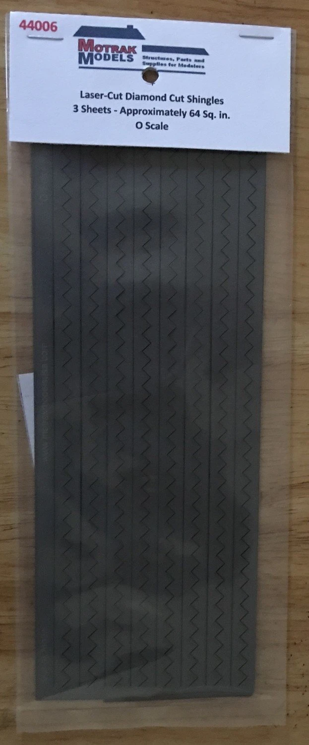 Motrak Models 44006 O Laser Cut Diamond Shingles In Slate (Pack Of 3) 1 Motrak Models 44006 O Laser Cut Diamond Shingles In Slate (Pack Of 3)