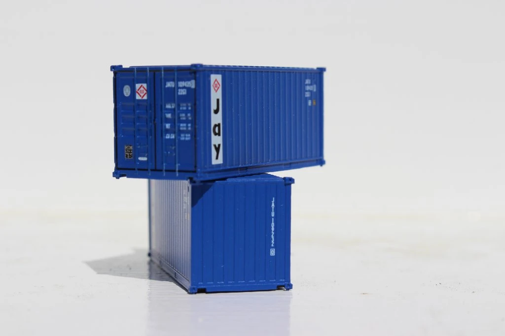 JTC Model Trains 205303 N Jay Container Services 20' Std. Containers W/Magnetic 1 JTC Model Trains 205303 N Jay Container Services 20' Std. Containers W/Magnetic
