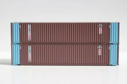 JTC Model Trains 485011 N CSXU 48' High Cube 3-42-3 Corrugated Containers