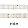 Woodland Scenics A3004 O Picket Fence
