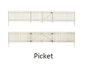 Woodland Scenics A3004 O Picket Fence 1 Woodland Scenics A3004 O Picket Fence
