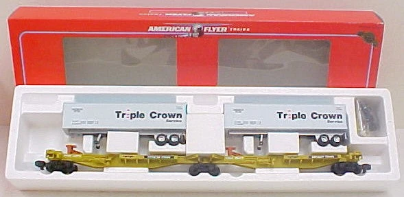 American Flyer 6-48511 S Scale Triple Crown TTUX Intermodal Car 1 American Flyer 6-48511 S Scale Triple Crown TTUX Intermodal Car