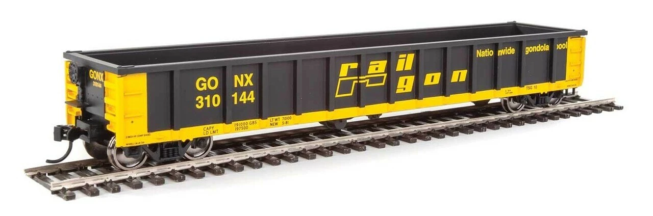 Walthers 910-6245 HO Railgon GONX 53' Railgon Gondola #310144 1 Walthers 910-6245 HO Railgon GONX 53' Railgon Gondola #310144