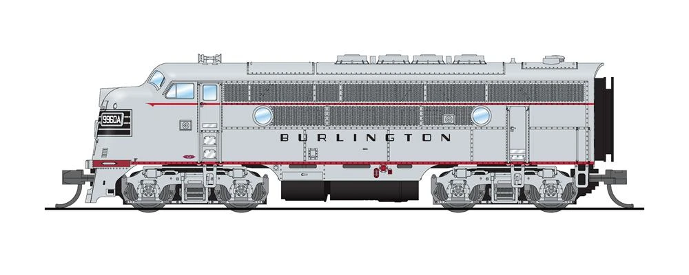 Broadway Limited 6840 N CB&Q EMD F3A Diesel Locomotive Sound/DC/DCC #9960C 1 Broadway Limited 6840 N CB&Q EMD F3A Diesel Locomotive Sound/DC/DCC #9960C