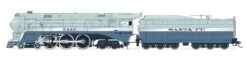 Broadway Limited 7351 HO ATSF Blue Goose Steam Locomotive Sound/DC/DCC #3460