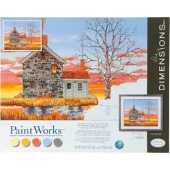 Paintworks Paint By Number 91743 20" X 16" Home At Sunset